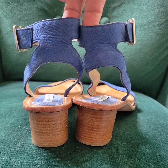 Diane von Furstenberg blue sandals 8.5 - Picture 3 of 6